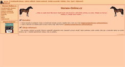 Desktop Screenshot of horses-online.cz