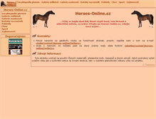 Tablet Screenshot of horses-online.cz
